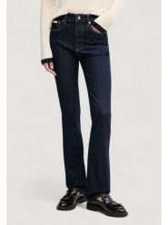 Calvin Klein Jeans Jeansy LV047D732G Granatowy Bootcut Fit. Niebieskie jeansy damskie Calvin Klein Jeans, bez wzorów, z bawełny. Za 429.99 zł.