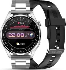 Smartwatch Giewont GW450-4 Srebrny (GW450-4). Szare zegarki smartwatch Giewont, bez wzorów. Za 327.75 zł.