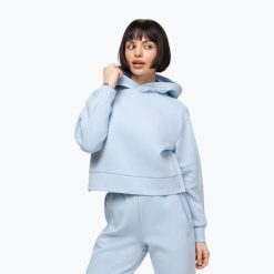 Bluza damska Pitbull Discovery Hooded. Niebieskie bluzy damskie PITBULL, m, bez wzorów, z bawełny, klasyczne, bez ramiączek, bez kaptura. Za 219.99 zł.