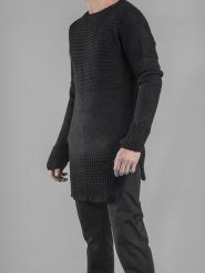 Barbarossa Moratti Sweter | BM16-5004-1-23 | Mężczyzna | Czarny. Czarne swetry męskie Barbarossa Moratti, m, bez wzorów, z dzianiny, bez kołnierzyka, bez ramiączek. W wyprzedaży za 229.00 zł.