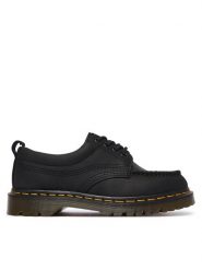 Dr. Martens Półbuty Lowell 4 Eye Crazy Horse Leather Moc DM43679001 Czarny. Czarne półbuty damskie Dr. Martens, bez wzorów, ze skóry, bez obcasa, na płaskiej podeszwie, bez zapięcia. Za 899.99 zł.