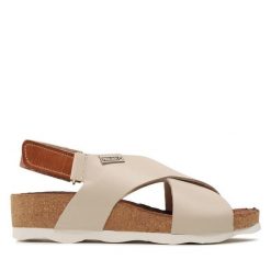 Sandały Pikolinos. Sandały damskie Pikolinos, bez wzorów, bez obcasa, na płaskiej podeszwie, bez zapięcia. Za 529.99 zł.