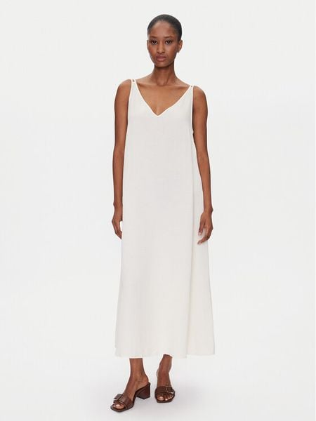 ViCOLO Sukienka letnia TD0758 Écru Regular Fit. Sukienki damskie ViCOLO, na lato, m, bez wzorów, z wiskozy, bez kołnierzyka, bez ramiączek. Za 279.99 zł.