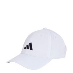 Czapka New Logo Embroidered Baseball. Białe czapki damskie Adidas, bez wzorów, z materiału, sportowe. Za 79.95 zł.