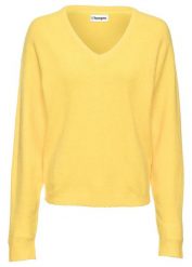 Sweter dzianinowy oversize. Niebieskie swetry nierozpinane damskie bonprix, bez wzorów, z dzianiny, bez kołnierzyka, bez ramiączek. Za 97.99 zł.