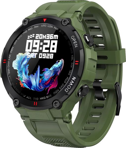 Smartwatch Gravity GT7-3 Zielony (GT7-3). Zielone zegarki smartwatch Gravity, bez wzorów. Za 249.00 zł.