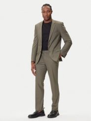 HUGO Garnitur Henry/Getlin232X 50530116 Zielony Slim Fit. Zielone garnitury męskie Hugo, m, bez wzorów, z syntetyku. Za 1,399.00 zł.