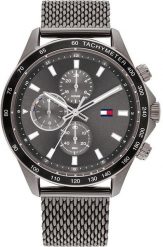 Zegarek Tommy Hilfiger Zegarek Męski Tommy Hilfiger 1792019 Stalowy (44 mm). Szare zegarki męskie Tommy Hilfiger, bez wzorów, ze stali. Za 738.00 zł.