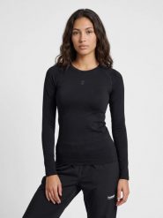 T-shirt damski Hummel Flow. Czarne t-shirty damskie Hummel, l, bez wzorów, z dzianiny, eleganckie, bez kołnierzyka, bez ramiączek. Za 178.23 zł.