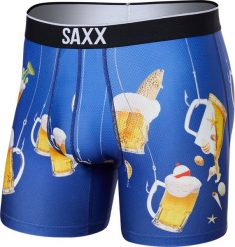 SAXX Bokserki męskie sportowe SAXX VOLT Boxer Brief piwo niebieskie M. Niebieskie bokserki męskie Saxx, bez wzorów. Za 110.49 zł.
