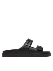 Tommy Hilfiger Klapki Light Adjustable FM0FM05757 Czarny. Czarne klapki męskie Tommy Hilfiger, bez wzorów, z syntetyku, bez zapięcia. Za 209.99 zł.