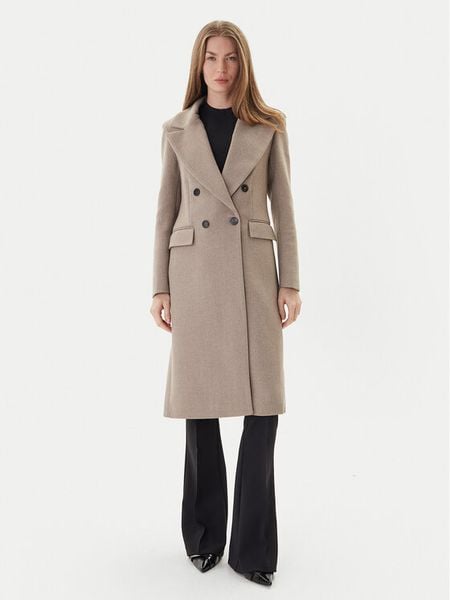 Maryley Płaszcz przejściowy 25IB807/01SS Beżowy Regular Fit. Brązowe płaszcze damskie Maryley, m, bez wzorów, z syntetyku, bez kołnierzyka, bez kaptura. Za 1,049.00 zł.