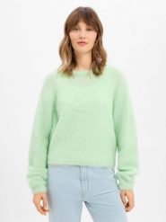 American vintage Sweter damski z dzianiny z zawartością alpaki Kobiety zielony jednolity, M. Zielone swetry nierozpinane damskie American Vintage, m, bez wzorów, z dzianiny, vintage, bez kołnierzyka, bez ramiączek. Za 799.95 zł.