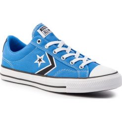 Trampki CONVERSE - Star Player Ox 164401C Totally Blue/Black. Niebieskie trampki męskie Converse, bez wzorów, z gumy, klasyczne, bez zapięcia. W wyprzedaży za 199.00 zł.
