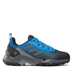 Trekkingi adidas. Niebieskie buty zimowe męskie Adidas, bez wzorów, z gore-texu, bez obcasa, bez zapięcia. Za 599.99 zł.