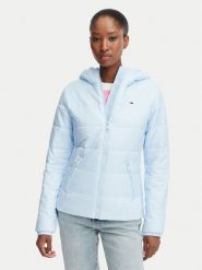 Tommy Jeans Kurtka przejściowa DW0DW20959 Niebieski jasny Slim Fit. Niebieskie kurtki damskie Tommy Jeans, m, bez wzorów, z jeansu, bez kaptura. Za 649.99 zł.