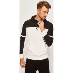 Puma - Bluza. Białe bluzy męskie Puma, l, z aplikacjami, z bawełny, bez ramiączek, z kapturem. Za 299.90 zł.