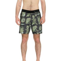 Spodenki kąpielowe męskie Volcom FA Tetsunori 17'. Czarne kąpielówki męskie Volcom, m, bez wzorów, z bawełny. Za 269.35 zł.