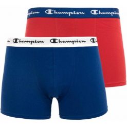 Męskie bokserki Champion 2-pack czerwono-koralowe S. Brązowe bokserki męskie Champion, bez wzorów, z jersey. Za 184.99 zł.