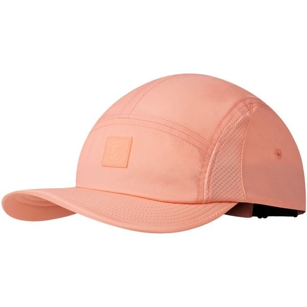 Czapka z daszkiem BUFF 5 PANEL GO CAP SOLID. Czerwone czapki damskie Buff, bez wzorów, z elastanu. Za 169.90 zł.