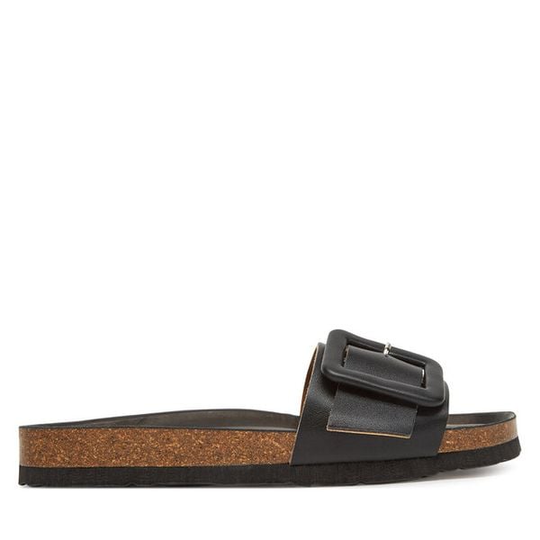 Klapki Dr. Brinkmann. Czarne klapki damskie Dr. Brinkmann, bez wzorów, bez obcasa, bez zapięcia. Za 249.99 zł.
