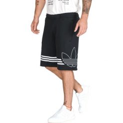 Adidas Originals Outline Szorty Czarny. Czarne szorty męskie adidas Originals, bez wzorów, z bawełny. Za 154.95 zł.