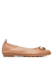 Hispanitas Baleriny HV263931 C005 Beżowy. Brązowe balerinki damskie Hispanitas, bez wzorów, ze skóry, bez obcasa, bez zapięcia. Za 479.99 zł.