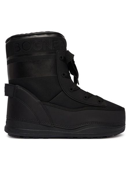 Bogner Śniegowce La Plagne 21 32547044 Czarny. Czarne śniegowce damskie Bogner, ze skóry, bez zapięcia. Za 1,649.00 zł.