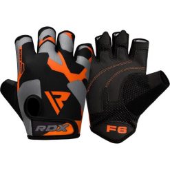 Rękawiczki treningowe RDX Sublimation F6. Brązowe rękawiczki męskie RDX SPORTS, bez wzorów. Za 69.99 zł.