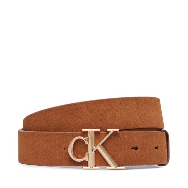 Pasek Damski Calvin Klein. Brązowe paski damskie Calvin Klein, bez wzorów. Za 222.99 zł.