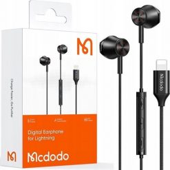 Słuchawki Mcdodo MCDODO SŁUCHAWKI PRZEWODOWE Z MIKROFONEM DOUSZNE LIGHTNING DO IPHONE 14 13. Słuchawki dokanałowe Mcdodo. Za 60.04 zł.