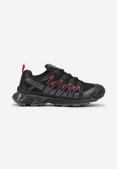 Czarno-Czerwone Płaskie Sznurowane Buty Sportowe Sneakersy z Ozdobnymi Paskami Nerades. Czarne buty sportowe męskie Born2be, bez wzorów, z bawełny, bez zapięcia. Za 129.99 zł.