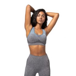 Biustonosz fitness Carpatree Phase Seamless. Niebieskie biustonosze Carpatree, bez wzorów. Za 59.99 zł.
