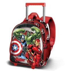 Plecak szkolny 3D z kółkami MARVEL Wielokolorowy. Plecaki męskie Marvel, bez wzorów, z materiału, biznesowe. Za 243.00 zł.