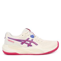 Buty do tenisa Asics. Szare obuwie sportowe damskie Asics, bez wzorów, bez zapięcia, tenisowe. Za 459.99 zł.