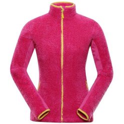 Bluza Damska Alpine Pro Wicha XL - Ciepły i Oddychający Polar. Zielone bluzy damskie Alpine Pro, na zimę, xl, bez wzorów, z materiału, eleganckie, bez ramiączek, bez kaptura. Za 196.99 zł.