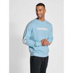 Bluza piłkarska dla dorosłych Hummel hml LEGACY. Niebieskie bluzy męskie Hummel, m, bez wzorów, sportowe, bez ramiączek, bez kaptura. Za 170.00 zł.