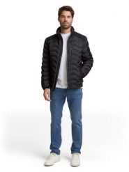 Tom Tailor Pikowana kurtka Mężczyźni czarny, S. Czarne kurtki męskie Tom Tailor, m, bez wzorów, bez kaptura. Za 279.95 zł.