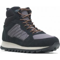 Buty trekkingowe Męskie Merrell Alpine Sneaker 2 Mid Polar Waterproof. Zielone buty zimowe męskie Merrell, bez wzorów, z polaru, bez obcasa, bez zapięcia. Za 607.10 zł.