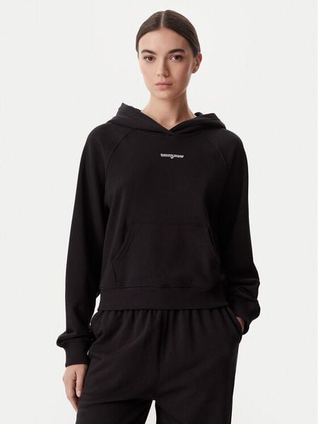 Tommy Jeans Bluza DW0DW22825 Czarny Regular Fit. Czarne bluzy damskie Tommy Jeans, s, bez wzorów, z bawełny, bez ramiączek, bez kaptura. Za 331.99 zł.