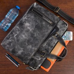 Beltimore torba męska na ramię skórzana duża czarna N08. Czarne torby na ramię męskie na ramię, duże. Za 274.90 zł.