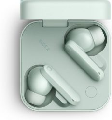 CMF Buds 2 by Nothing noise-canceling in-ear headphones, light green. Zielone słuchawki bezprzewodowe Nothing. Za 286.52 zł.