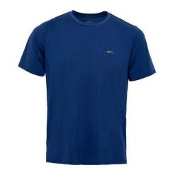 T-shirt Slazenger Tim Ii. Niebieskie t-shirty damskie Slazenger, bez wzorów, sportowe, bez kołnierzyka, bez ramiączek. W wyprzedaży za 180.80 zł.
