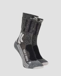 Skarpety damskie trekkingowe X-Socks Trek X Linen. Czarne skarpetki damskie X-Socks, bez wzorów, z materiału. Za 176.00 zł.
