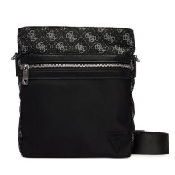 Saszetka Guess. Czarne saszetki i nerki męskie Guess, z aplikacjami. Za 329.99 zł.