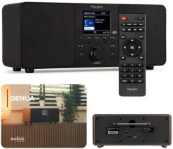 Radio cyfrowe Genua DAB+ FM stereo Audizio czarne one size. Czarne radia Audizio. Za 299.00 zł.