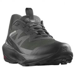 Buty trekkingowe męskie Salomon Elixir Activ Gtx Gore-tex. Czarne buty zimowe męskie Salomon, bez wzorów, z gore-texu, bez obcasa, bez zapięcia. Za 652.00 zł.