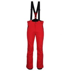 Spodnie narciarskie softshell Peak Mountain Ceprim. Czerwone spodnie sportowe męskie Peak Mountain, m, bez wzorów, z softshellu, narciarskie. W wyprzedaży za 331.00 zł.