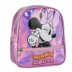 Plecak szkolny Minnie Mouse Różowy. Czerwone plecaki męskie MINI MOUSE, bez wzorów. Za 85.90 zł.