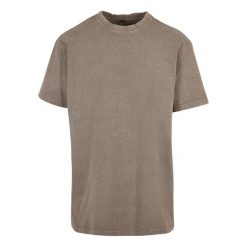Koszulka Unisex Adult Acid Wash Heavy Oversized T-shirt. Czarne bluzki damskie BUILD YOUR BRAND, xl, bez wzorów, sportowe, bez kołnierzyka, bez ramiączek. Za 99.99 zł.